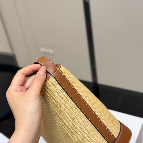 Manufacturer's Genuine Leather Casual Cotton Tote Bag Large Capacity Open Closure Durable Portable for Daily Commute Beach