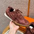 High-quality Handmade Multi-color Lace-up Training Shoes with Suede Soles, Suitable for Casual and Sporty Women's Wear.