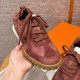 High-quality Handmade Multi-color Lace-up Training Shoes with Suede Soles, Suitable for Casual and Sporty Women's Wear.