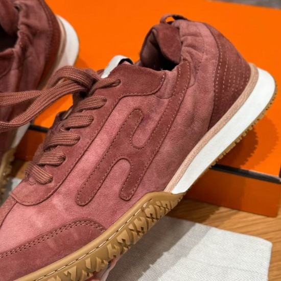 High-quality Handmade Multi-color Lace-up Training Shoes with Suede Soles, Suitable for Casual and Sporty Women's Wear.