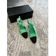High-quality New Color-matched Genuine Leather Women's High-heeled Sandals with Thick Heels, Single Shoes