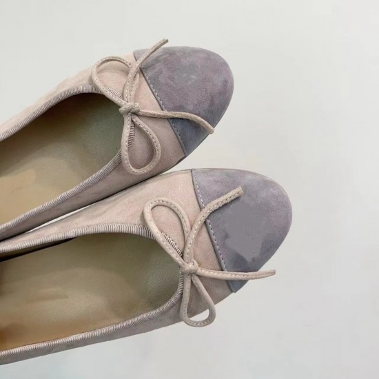 High-quality New Multi-color Genuine Leather Women's Flat Casual Shoes with Bow Tie Single Shoes