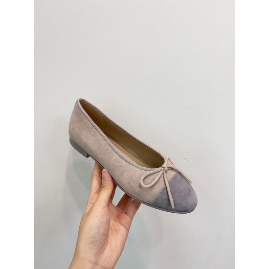 High-quality New Multi-color Genuine Leather Women's Flat Casual Shoes with Bow Tie Single Shoes