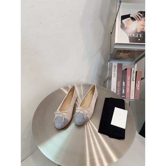 High-quality New Multi-color Genuine Leather Women's Flat Casual Shoes with Bow Tie Single Shoes