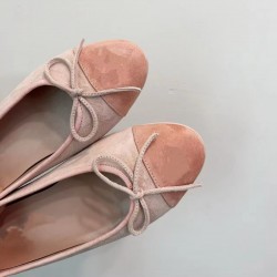 High-quality New Multi-color Comfortable Genuine Leather Women's Flat Casual Shoes with Bow Tie Single Shoes