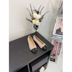 High-quality New Color-matched Comfortable Genuine Leather Ladies' Flat Shoes with Bow Tie, Casual Shoes