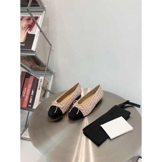 High-quality New Color-matched Comfortable Genuine Leather Ladies' Flat Shoes with Bow Tie, Casual Shoes