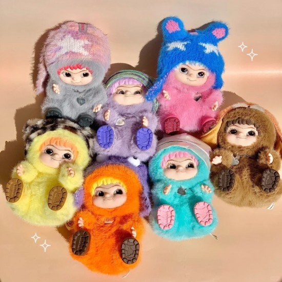 New Genuine WAKUKU Fuzzy Trend Fun Party Series Vinyl Figurines Trendy Blind Boxes Plush Doll Gifts