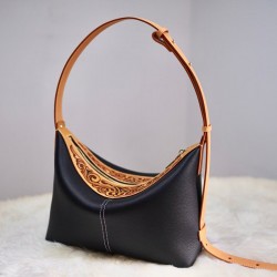 New Women's Retro Fashion Large Capacity Soft Leather Shoulder Tote Bag Wallet Handbag Can Be Customized