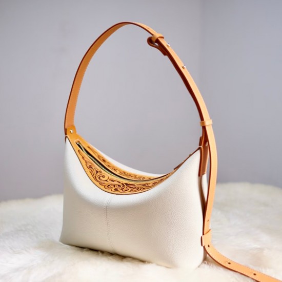 New Women's Retro Fashion Large Capacity Soft Leather Shoulder Tote Bag Wallet Handbag Can Be Customized