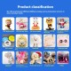 Custom Cartoon Doll Pendant Plush Keychain Toy Batch Customizable Key Figure Bag Accessory