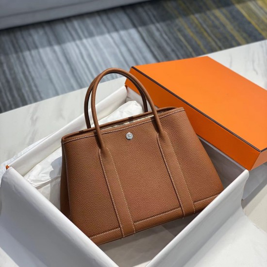 First Layer Cowhide Genuine Leather Women's Hand-Sewn Large Capacity Tote Bag New Commuter Bag Wax Thread Texture Messenger Bag