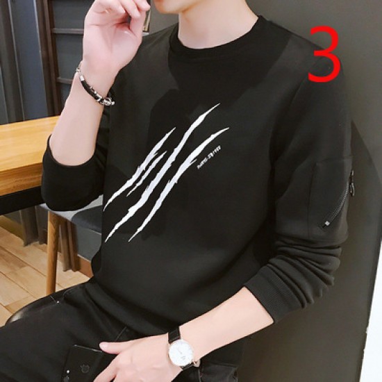 Long-sleeved 13495 T-shirt Men's Cotton Autumn Men's Shirt Inside Men's Autumn Clothes Slim