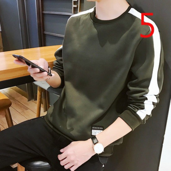 Long-sleeved 13495 T-shirt Men's Cotton Autumn Men's Shirt Inside Men's Autumn Clothes Slim