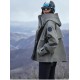 Canadian Outdoor Waterproof Jacket in Goose Style Windproof and Zipper Closure Solid Pattern Oversize Fashion for Hiking
