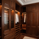 American Style Solid Wood Oil-Mixed Dark Brown Wardrobe Calm and Atmospheric for Bedroom
