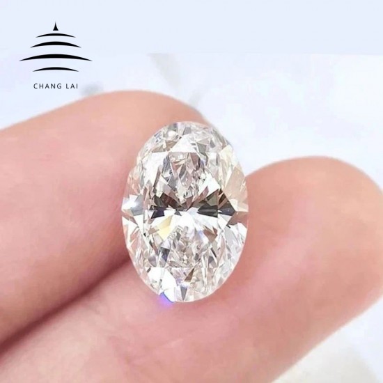 CHANG LAI Oval Shape Synthetic Lab Diamond Hot Selling VVS Diamante Real 1CT D Color Synthetic Diamond