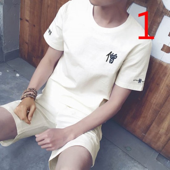 Summer 14888 Clothes Men's Casual Wild Tops Trend Short-sleeved T-shirt