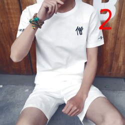 Summer 14888 Clothes Men's Casual Wild Tops Trend Short-sleeved T-shirt