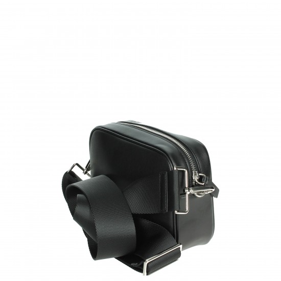 Black Leather Shoulder Bag X15.003 Single Handle Water Proof Fashion Style Autumn/Spring Season Button Closure