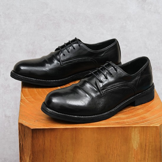 High-quality handmade custom men's leather shoes stylish and breathable suitable for both casual and office wear formal style