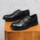 High-quality handmade custom men's leather shoes stylish and breathable suitable for both casual and office wear formal style