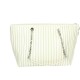 X08.003 Cream Fashion Shoulder Bag Cream Zipper Three-Strap Chain Winter Summer Portable Stylish Made Polyester