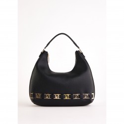 White Vintage Bohemian Lady Shoulder Bag V5AE-12190 Single Handle Zipper Water Proof Chains for Autumn Winter Polyester Canvas