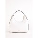 White Vintage Bohemian Lady Shoulder Bag V5AE-12190 Single Handle Zipper Water Proof Chains for Autumn Winter Polyester Canvas