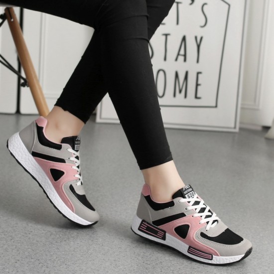 C09 Korean Style Sporty Women's Sneakers Lightweight Casual Running and Walking Shoes for Spring Autumn Versatile Fashion