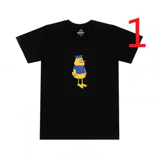 Short-sleeved 14672 Men's T-shirt Round Neck Large Size Youth New Men's Clothes Cotton Half-sleeved Printed Compassionate