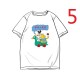Short-sleeved 14672 Men's T-shirt Round Neck Large Size Youth New Men's Clothes Cotton Half-sleeved Printed Compassionate