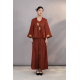 Modern Women's Lightweight Mulberry Silk Cardigan Long Sleeves Elegant Versatile Featuring Traditional Chinese Autumn Elements