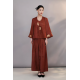 Modern Women's Lightweight Mulberry Silk Cardigan Long Sleeves Elegant Versatile Featuring Traditional Chinese Autumn Elements