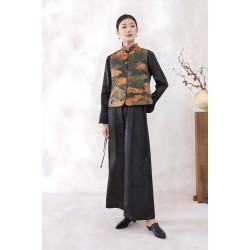 Versatile Retro Vintage Traditional Chinese Clothing for Women Inner and Outer Wear Vest for Daily Use and Autumn