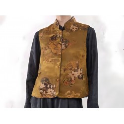 Women's Versatile Retro Vintage Vest Inner and Outer Wear for Autumn Traditional Chinese Clothing for Daily Use