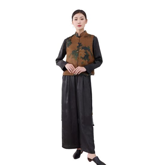 Autumn Winter Traditional Chinese Vest Daily Wear Retro Clothing with Vintage Style Elements