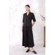 Women's Modern Traditional Chinese Clothing for Autumn Spring Versatile Buttonless Elbow Length Sleeves for Versatility