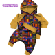 2 Pcs African Print Clothes Sets for Kids