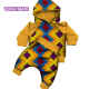 2 Pcs African Print Clothes Sets for Kids