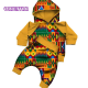 2 Pcs African Print Clothes Sets for Kids