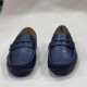 Customized Ostrich-Patterned Leather Driving Shoes for Business Men (Formal Occasions)
