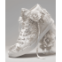 Elegant Wedding Sexy Rhinestone Flower Crystal Prom Shoes Satin White Ivory Lace Pearls Wedding Bridal Stunning Wedding Sneakers