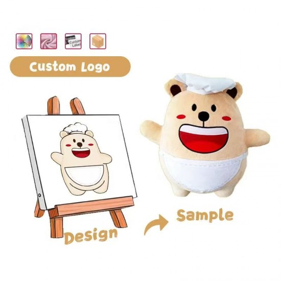 High Quality Custom Stuffed Animal Plush Toy Customized According to the Design Drawing for Kids