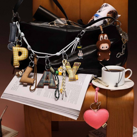 Original Legit Popmart the MONSTERS Pin for Love Series Letter Pendant Blind Box Hanging Card Pendant Keychain Gift Present