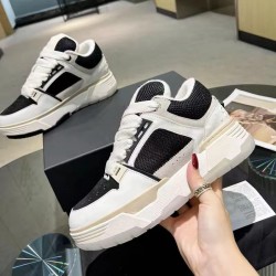 Amiry Men's Casual Designer Trainer Shoes High Quality New Black and White Fashion Leather Rubber Air Cushion for Spring