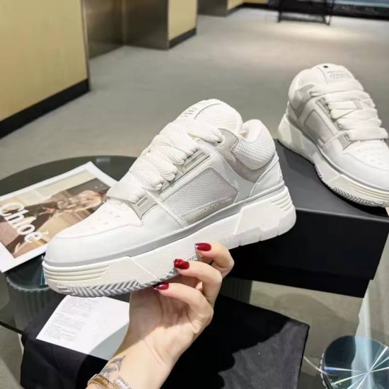 Amiry Men's Casual Designer Trainer Shoes High Quality New Black and White Fashion Leather Rubber Air Cushion for Spring