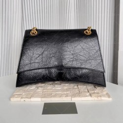 Luxurious high-end casual design style black durable calfskin women's bag, luxurious handbag, women's designer bag