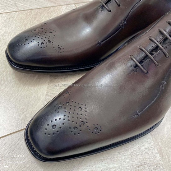 Luxurious men's Oxford shoes, large-sized genuine leather casual shoes, genuine leather men's shoes