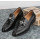 Men's Genuine for Crocodile Leather Dress Shoes & Oxfords Versatile for Casual & Formal Business Occasions